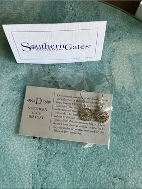 Gold Floral Drop Earrings